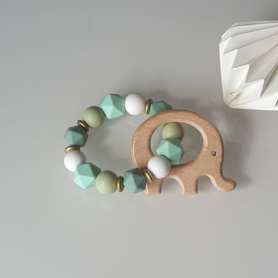 Greifling "Elefant Mintgrün"