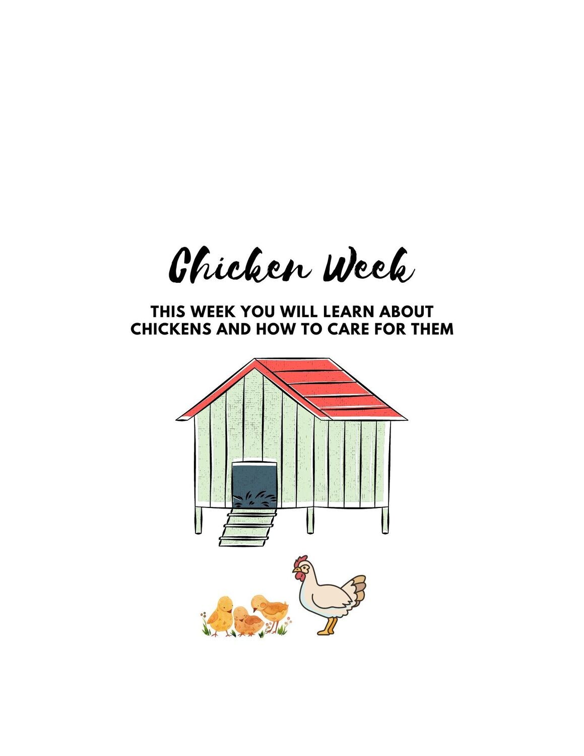 Chicken Care Lesson Plan