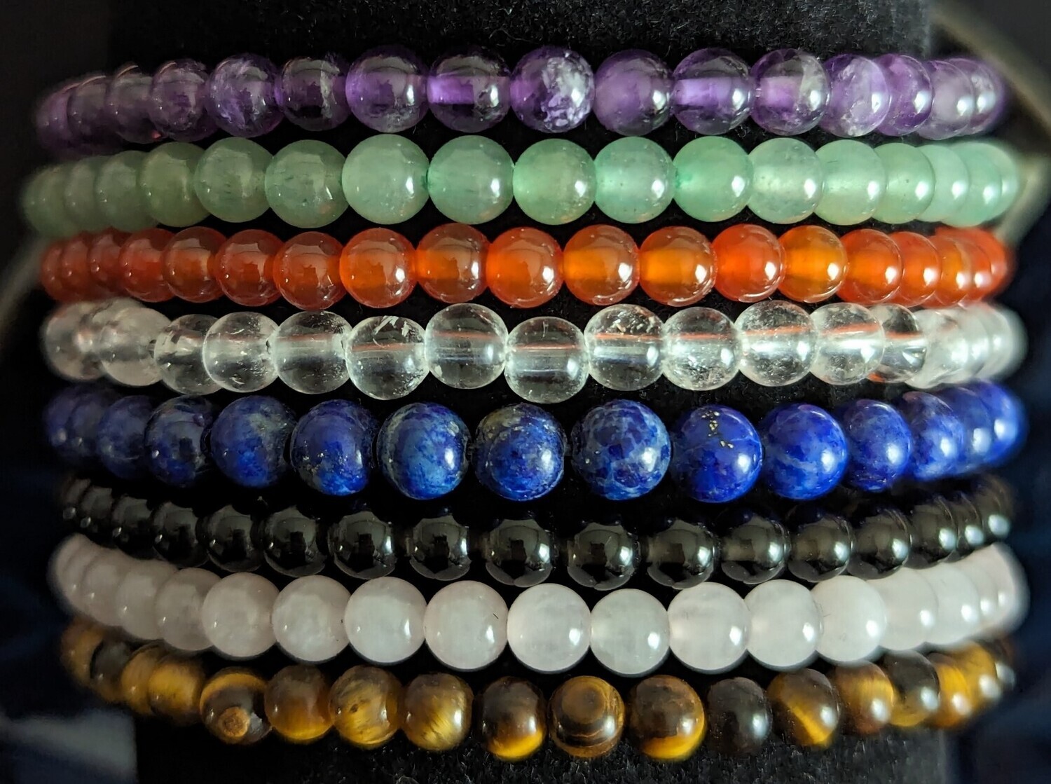 Crystal Bead Bracelet 4mm- Choose Your Crystal Type