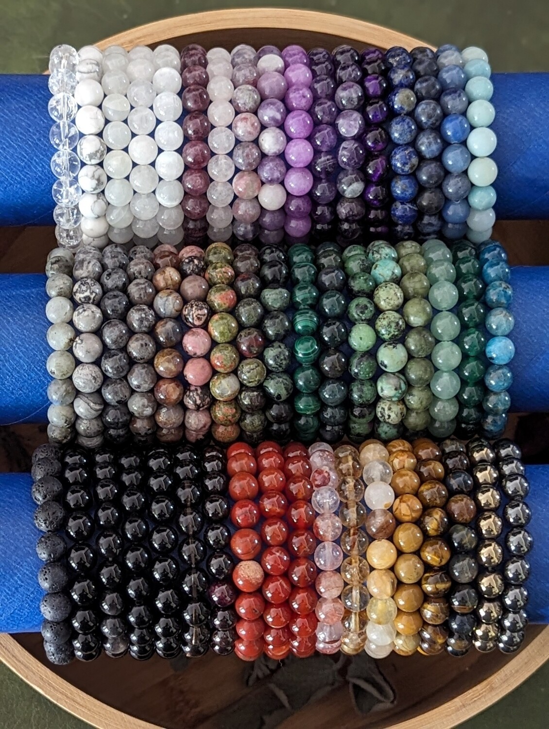 Crystal Bead Bracelet 8mm - Choose Your Crystal Type