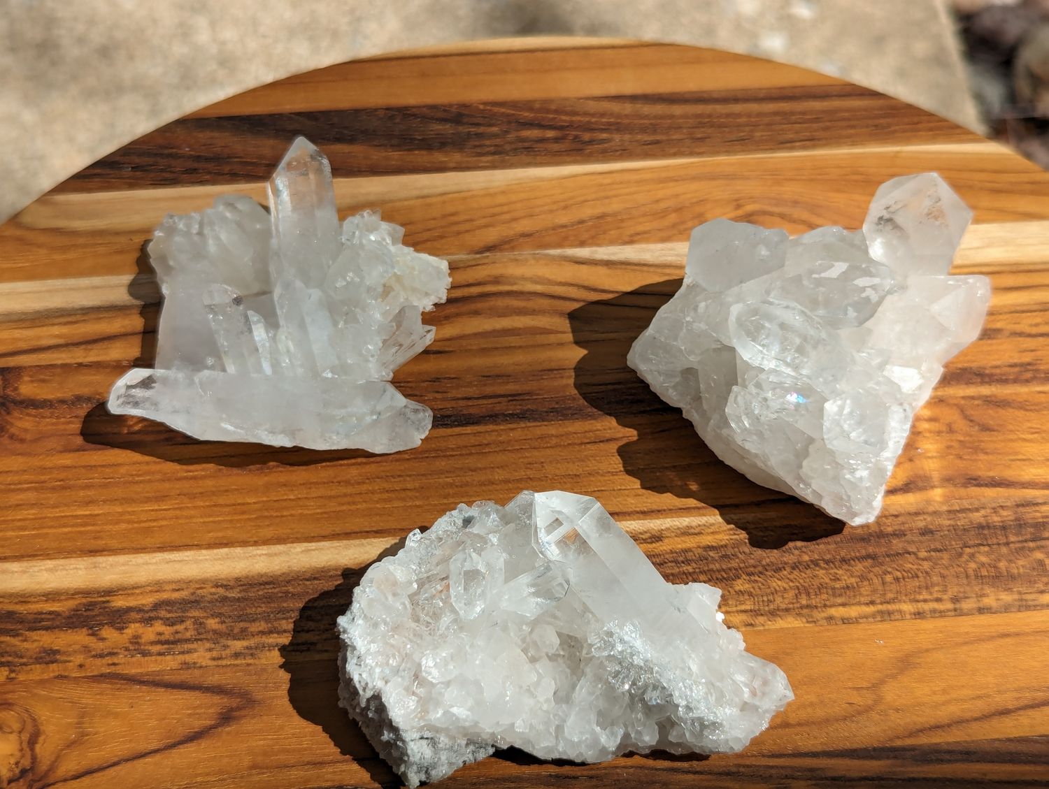 Clear Quartz Clusters from Arkansas