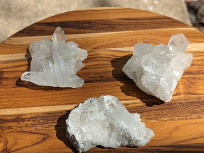 Clear Quartz Clusters from Arkansas