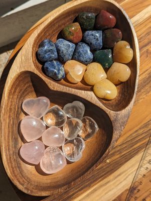 1" Hearts - Assorted Crystal Type