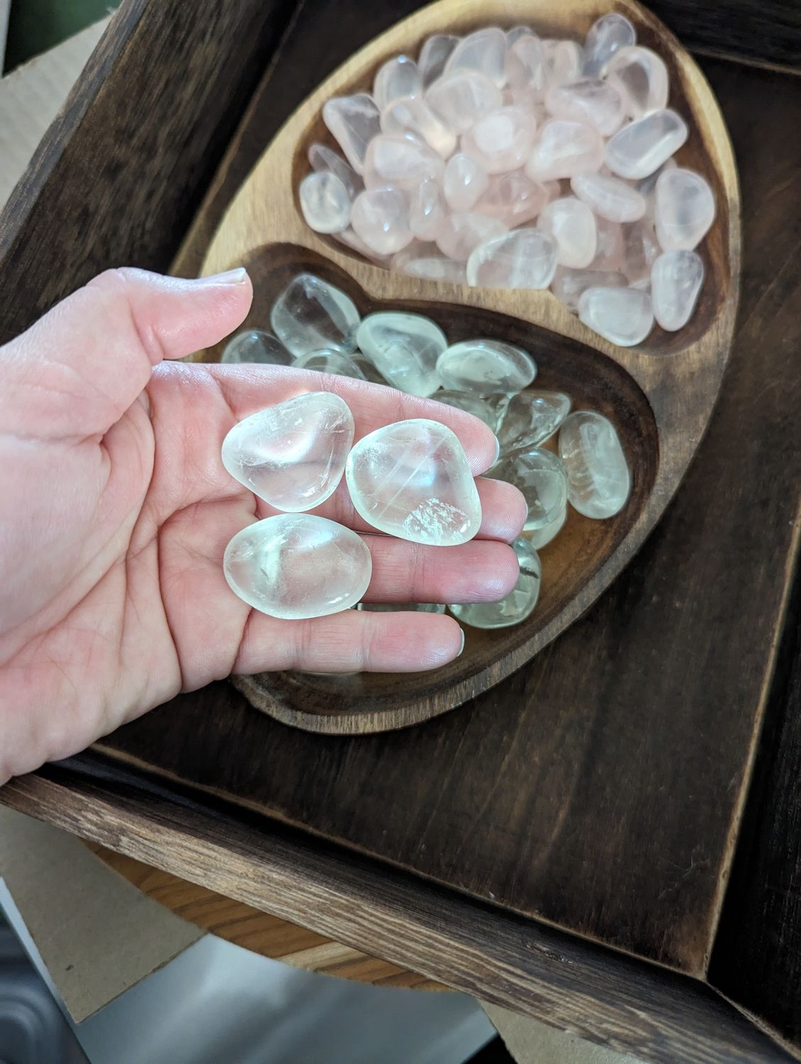 Clear Quartz Tumbles