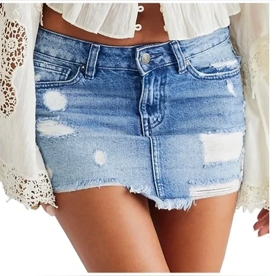 Free People Out of Ordinary Denim Skirt