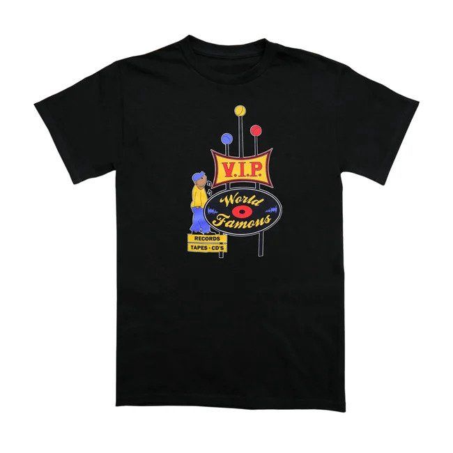 VIP Tshirt Full Color, Colour: Black, Size: Small