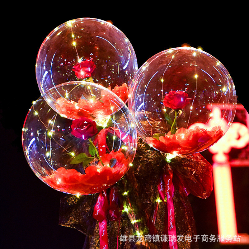 New Luminous Flash Led  Transparent Balloon 20 Inches