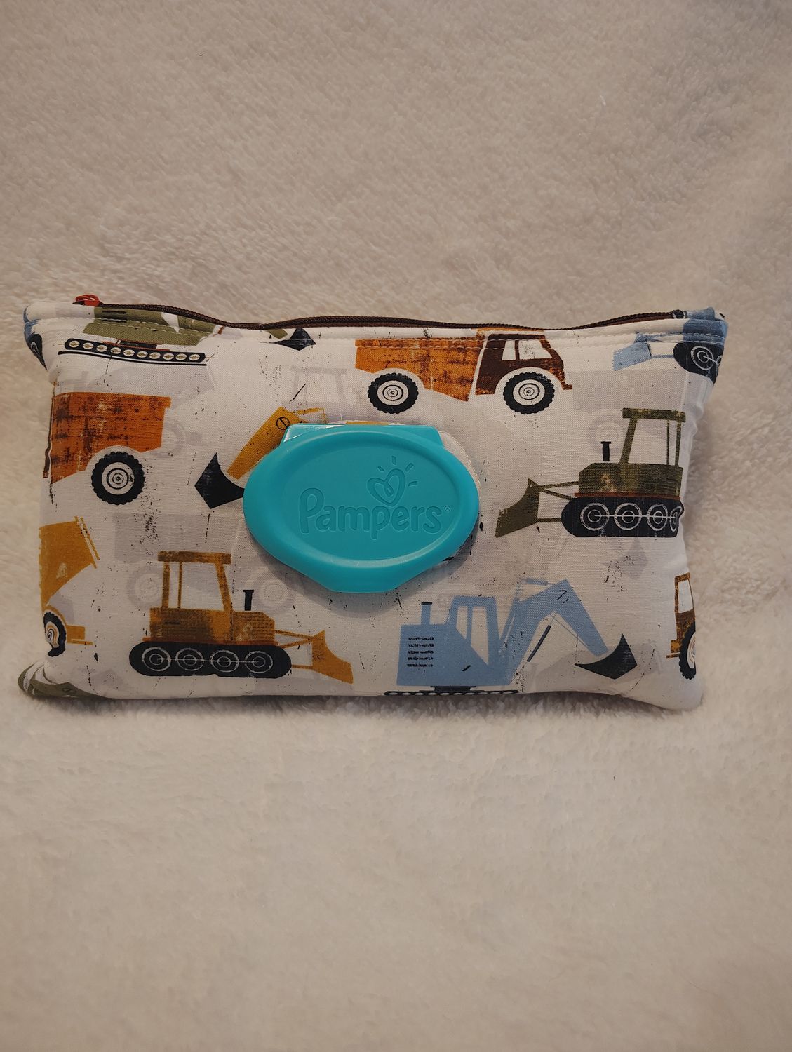 Small Dipes and Wipes Pouch - FITS PAMPERS WIPES