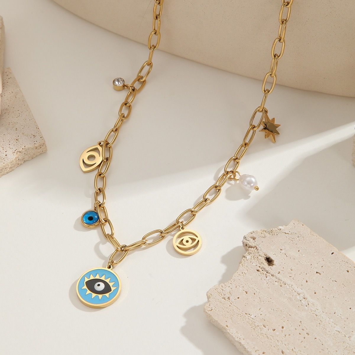 Necklace with charms