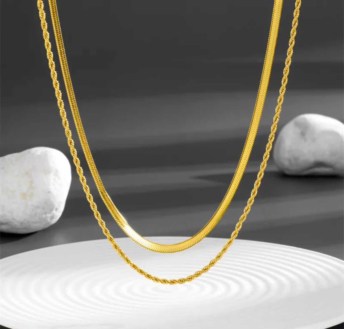 Double gold chain