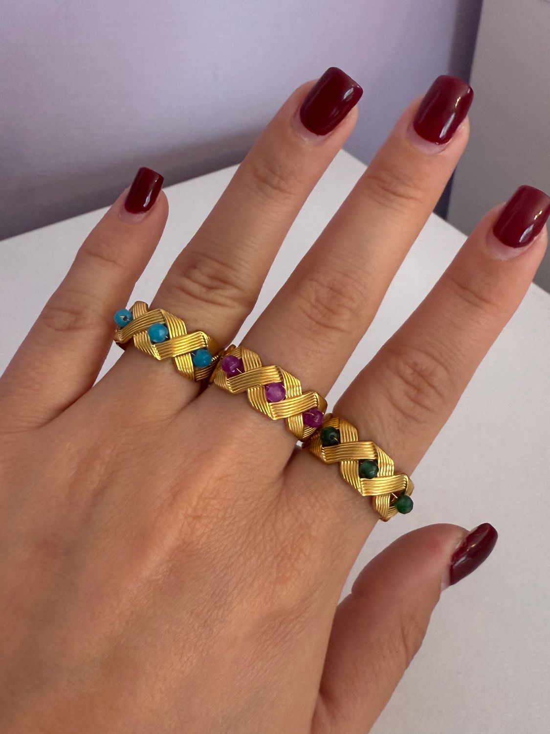 Gold rings
