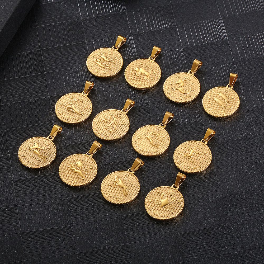 Zodiac coin gold