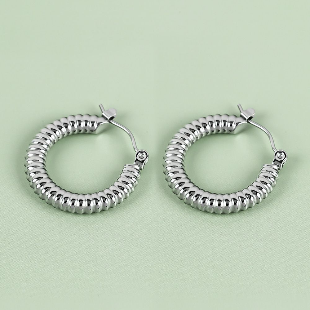 Casual hoops silver