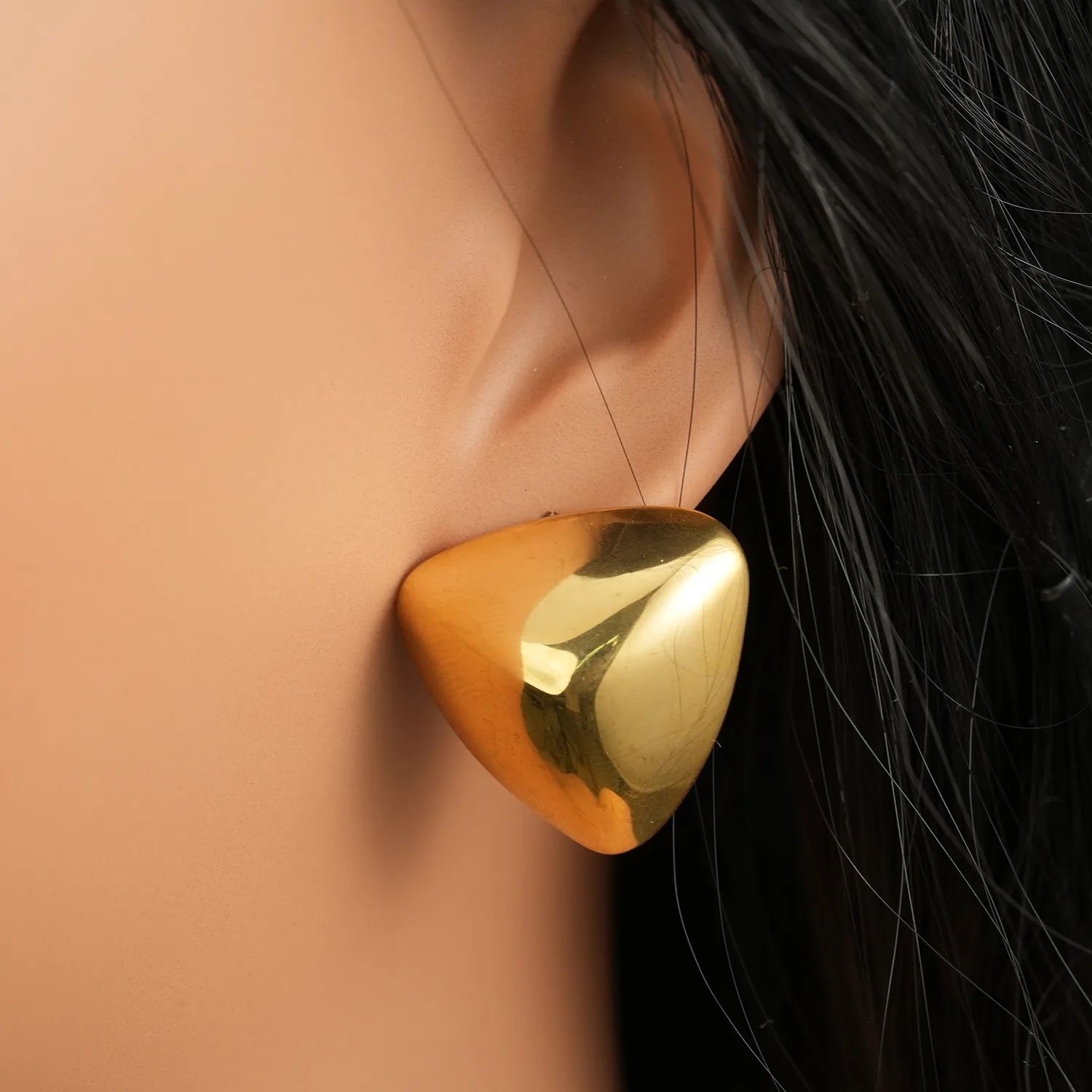 Gold earrings