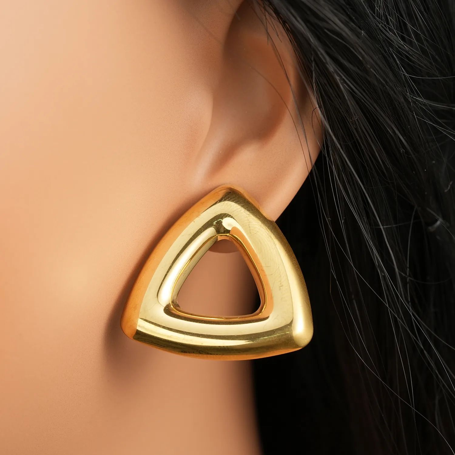 Triangle Gold earrings