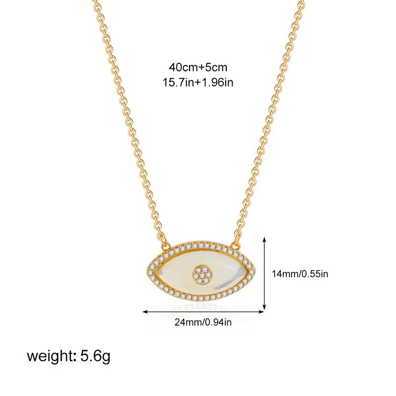 Transparent eye necklace