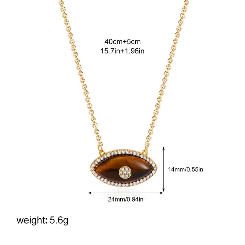 Brown eye necklace