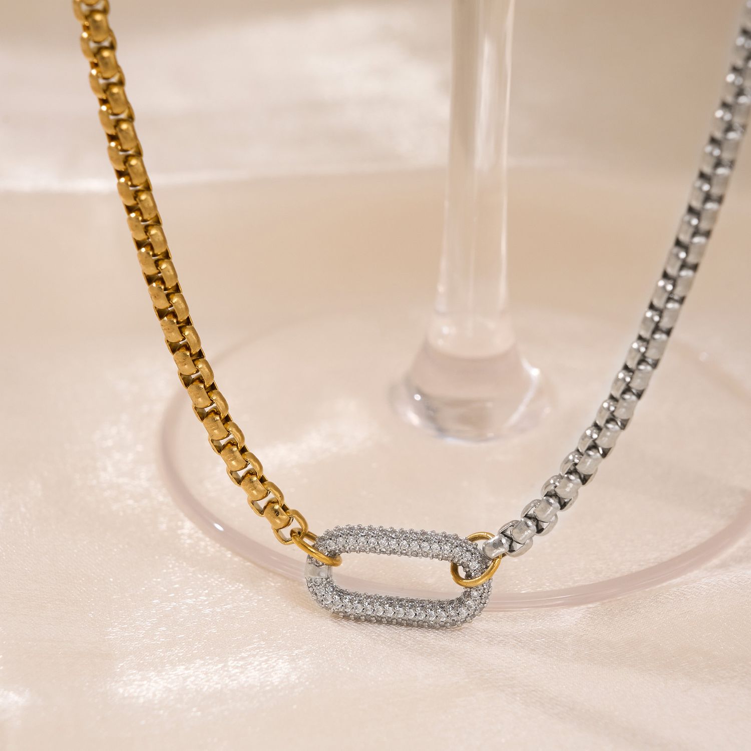 Silver-gold necklace