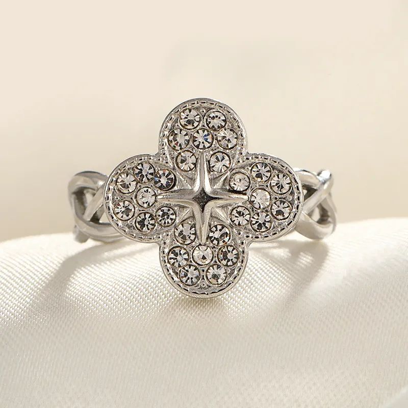 Cross silver ring