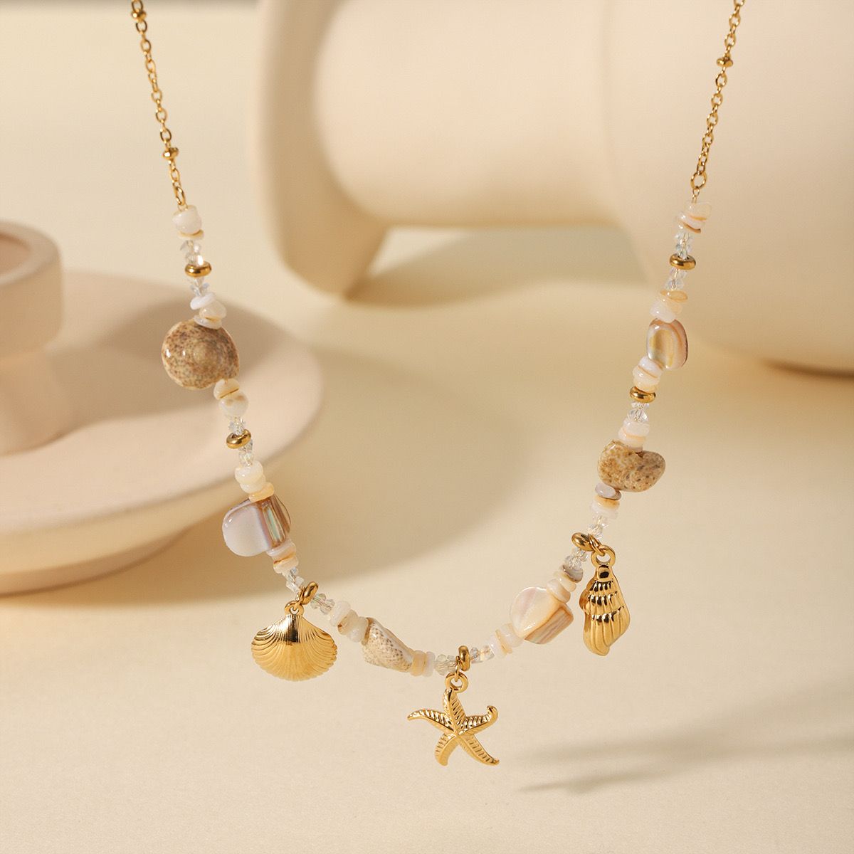 Summer necklace gold
