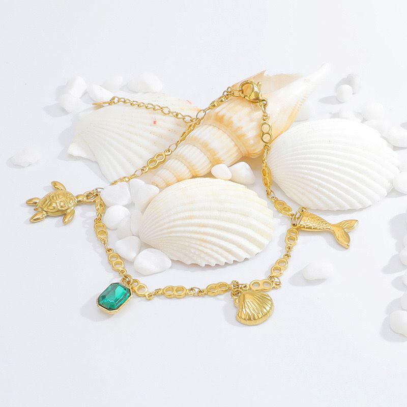 summer gold anklet