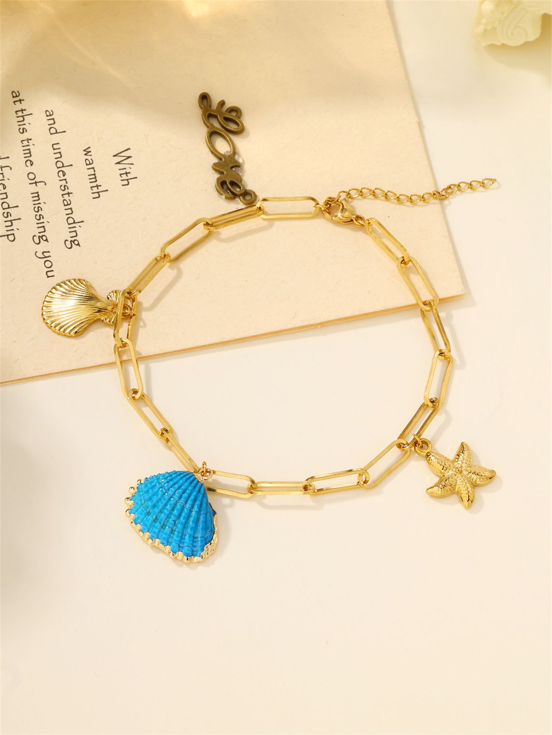summer gold anklet