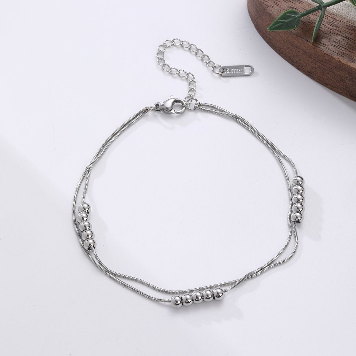 silver anklet