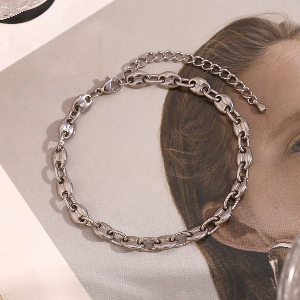silver anklet