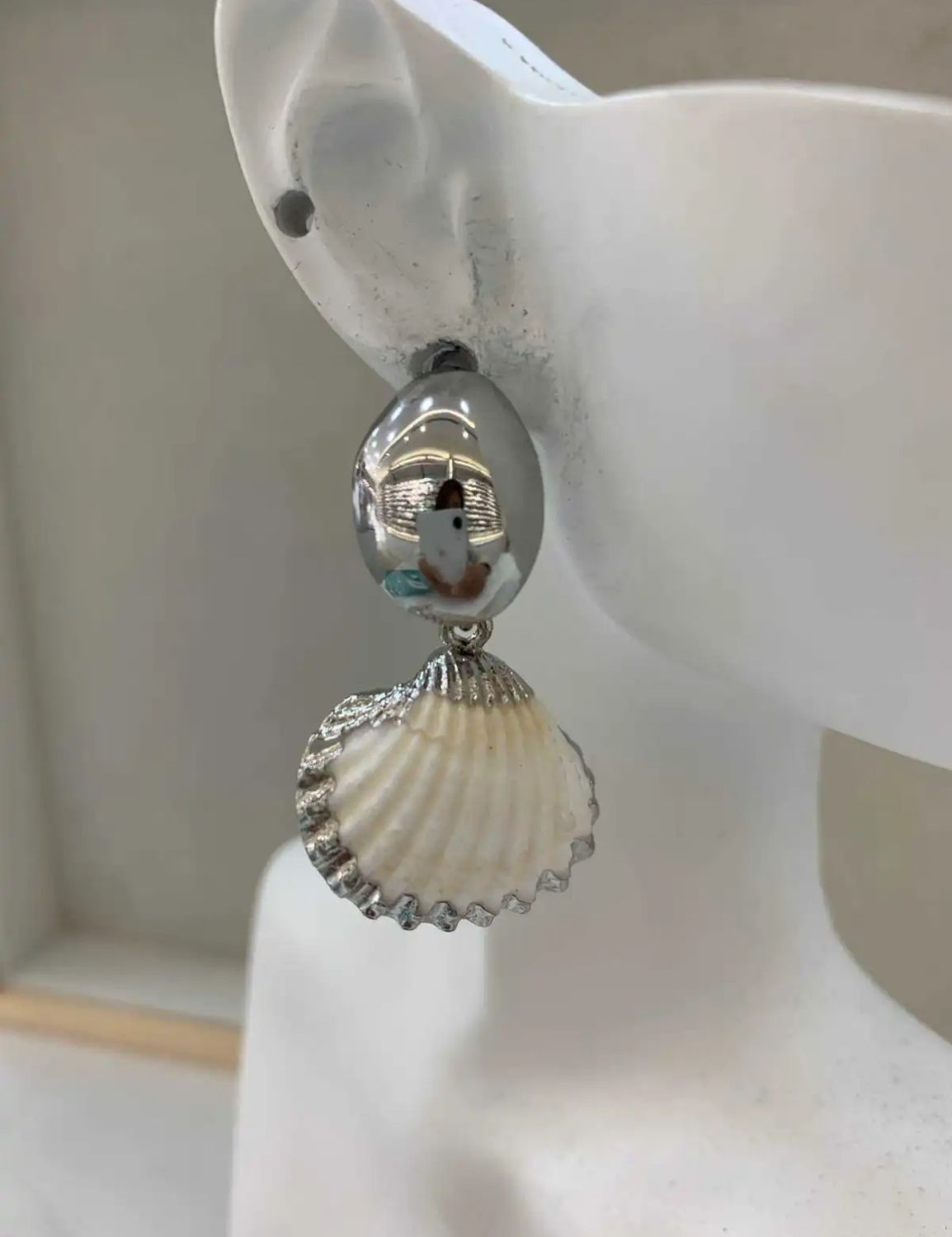 summer silver earrings