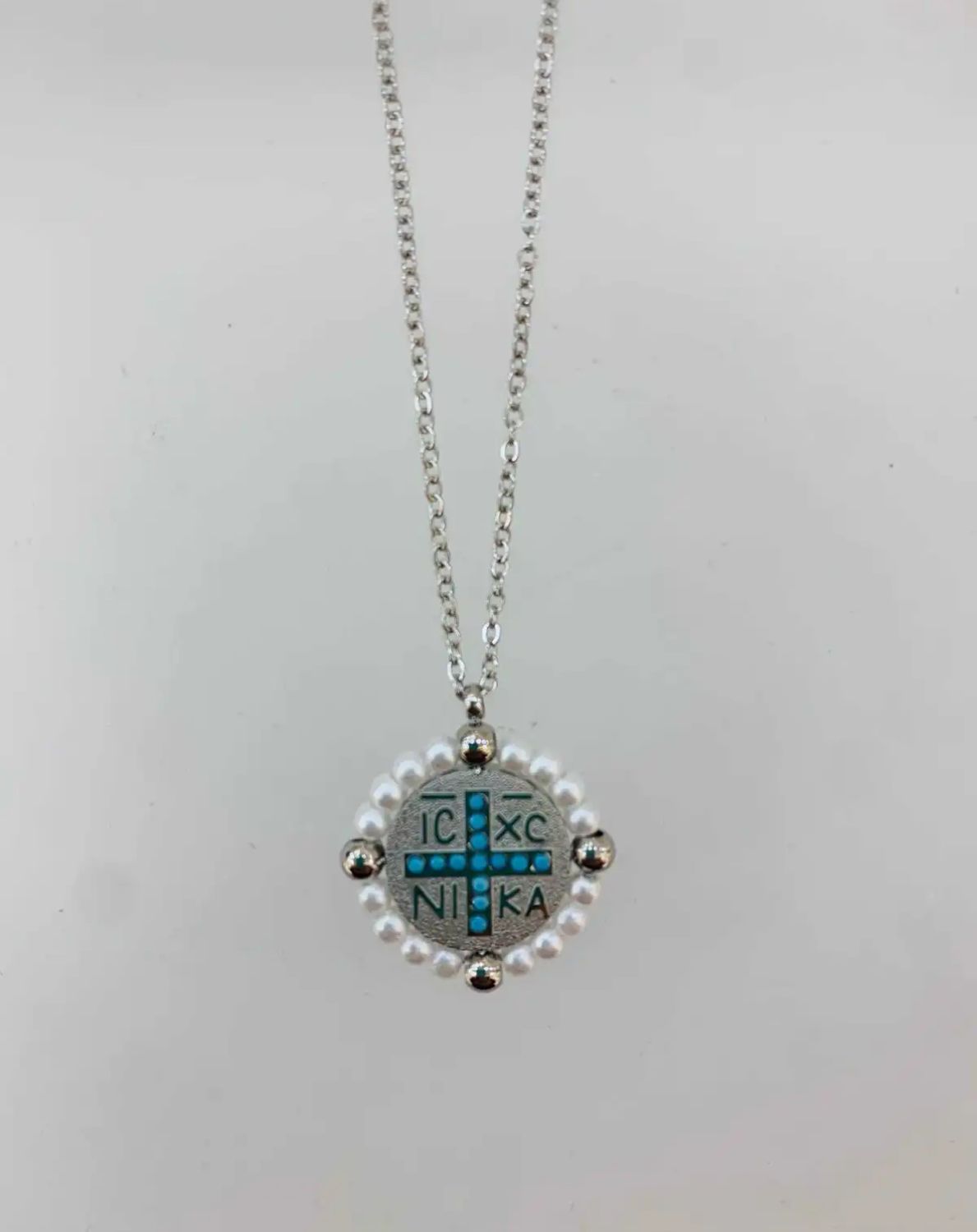 Konstantinato silver necklace