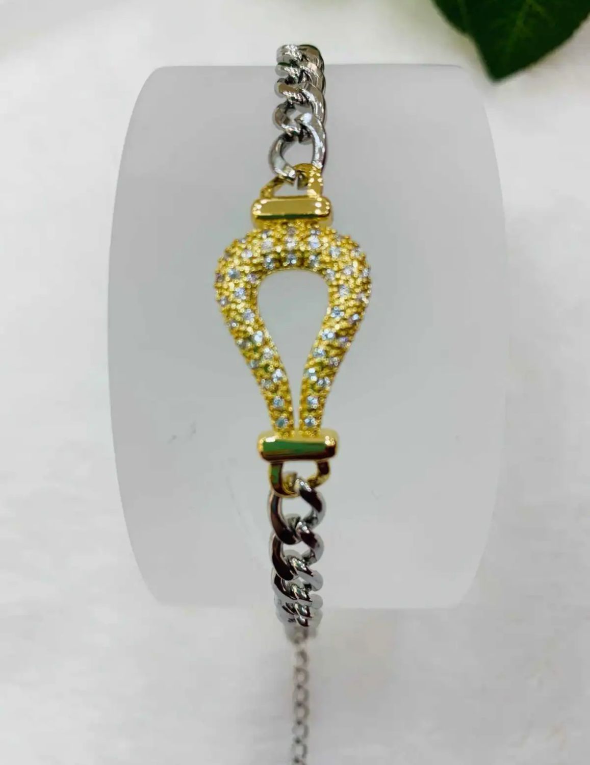 silver &amp; gold bracelet