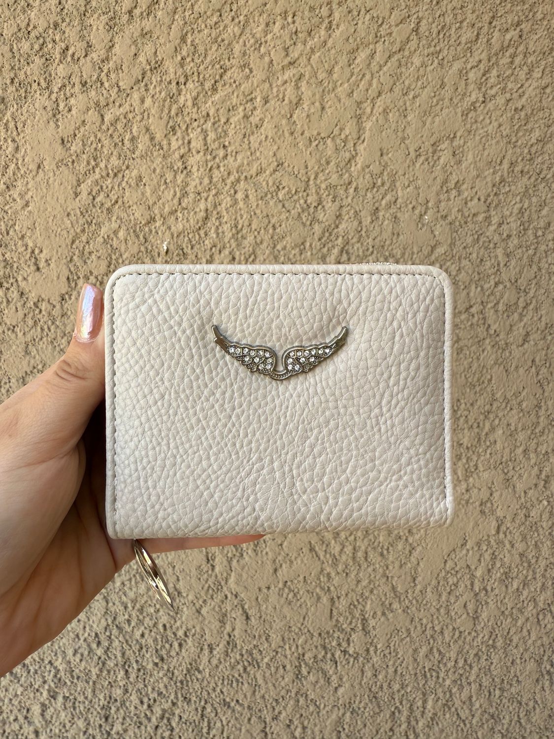 Zadig small beige wallet