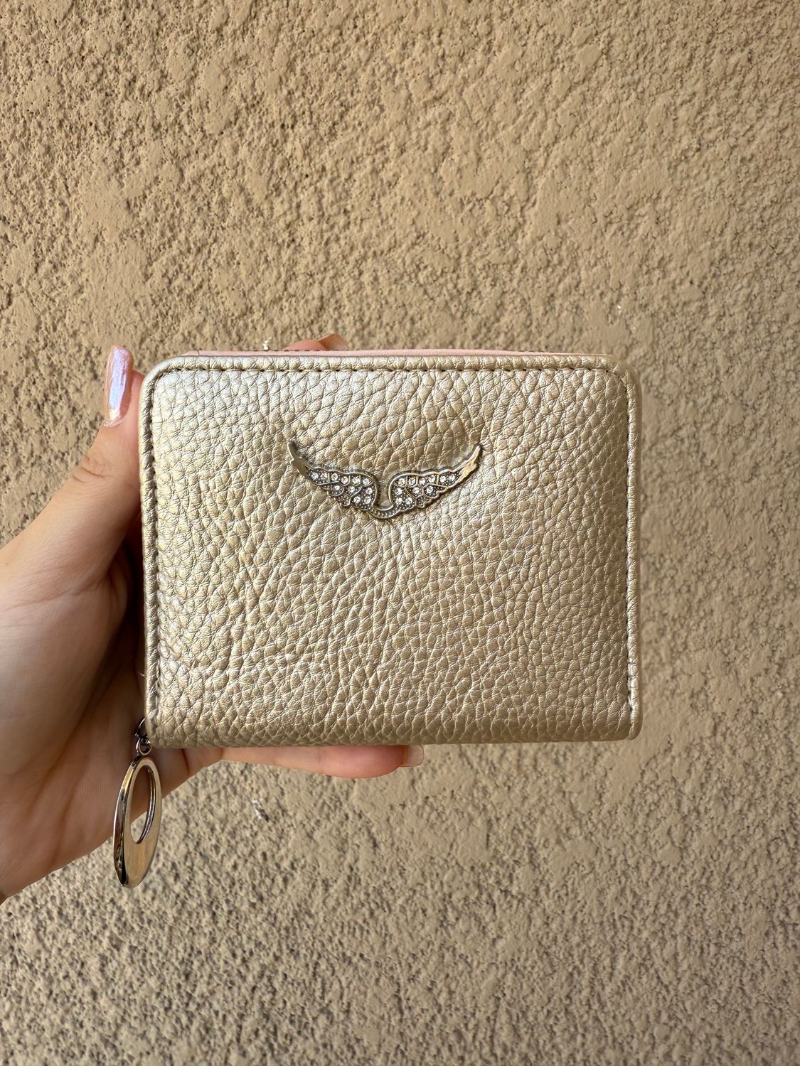Zadig small gold wallet