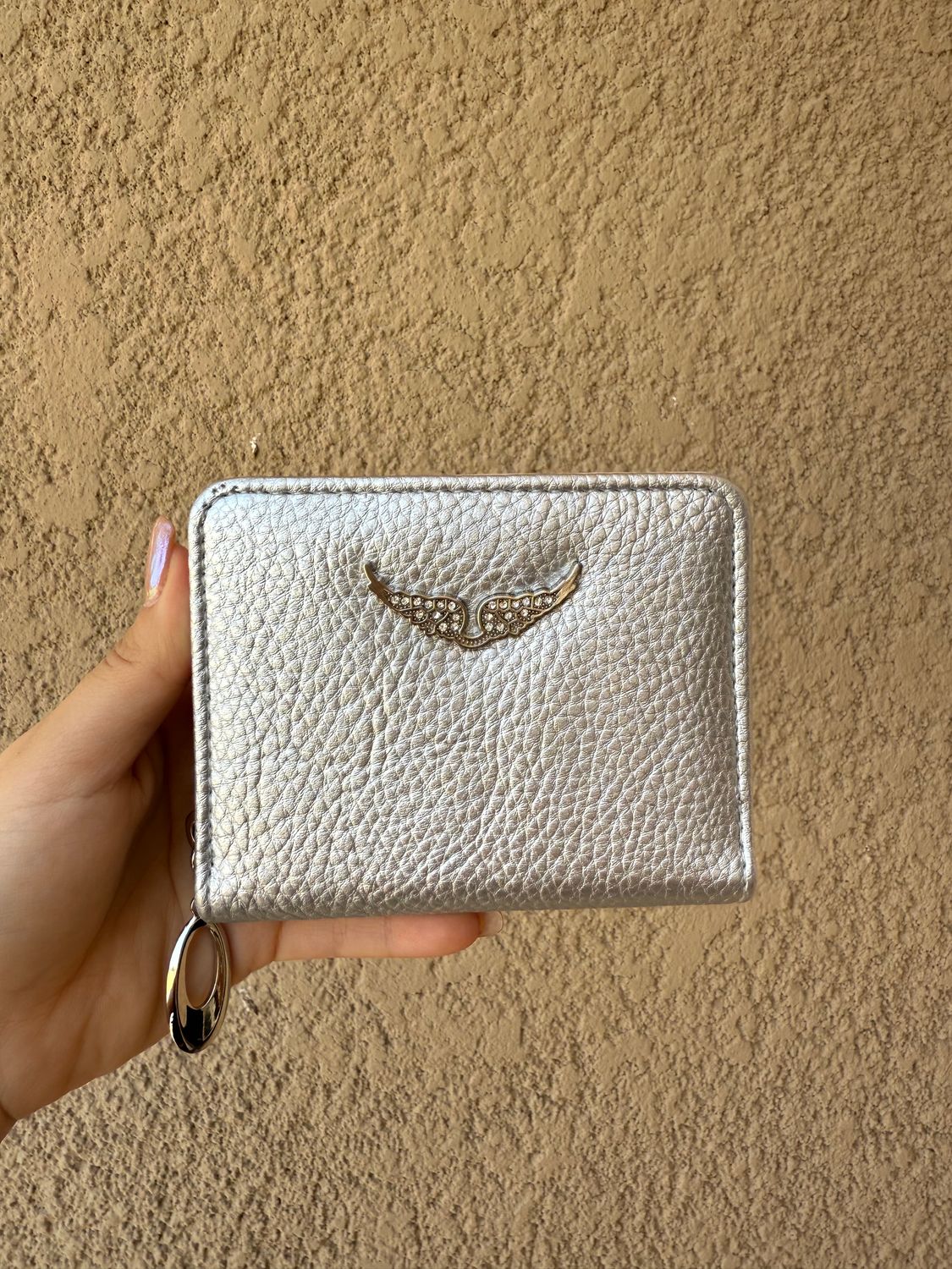 Zadig small silver wallet