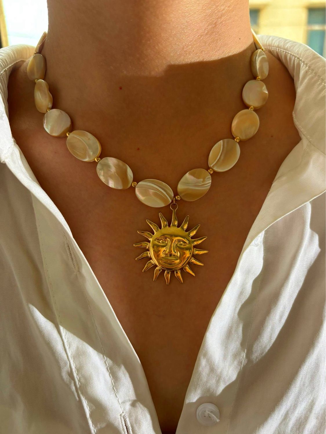 Sun necklace