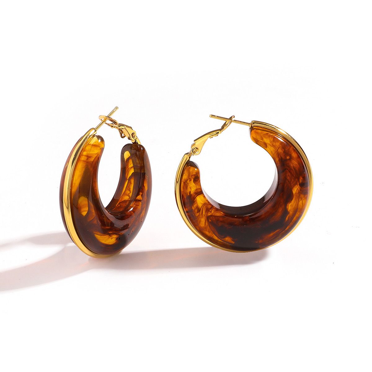 Gold earrings