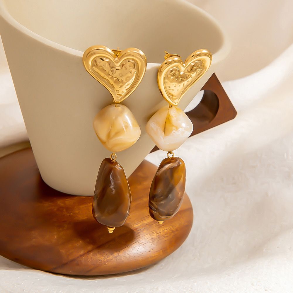 Gold earrings