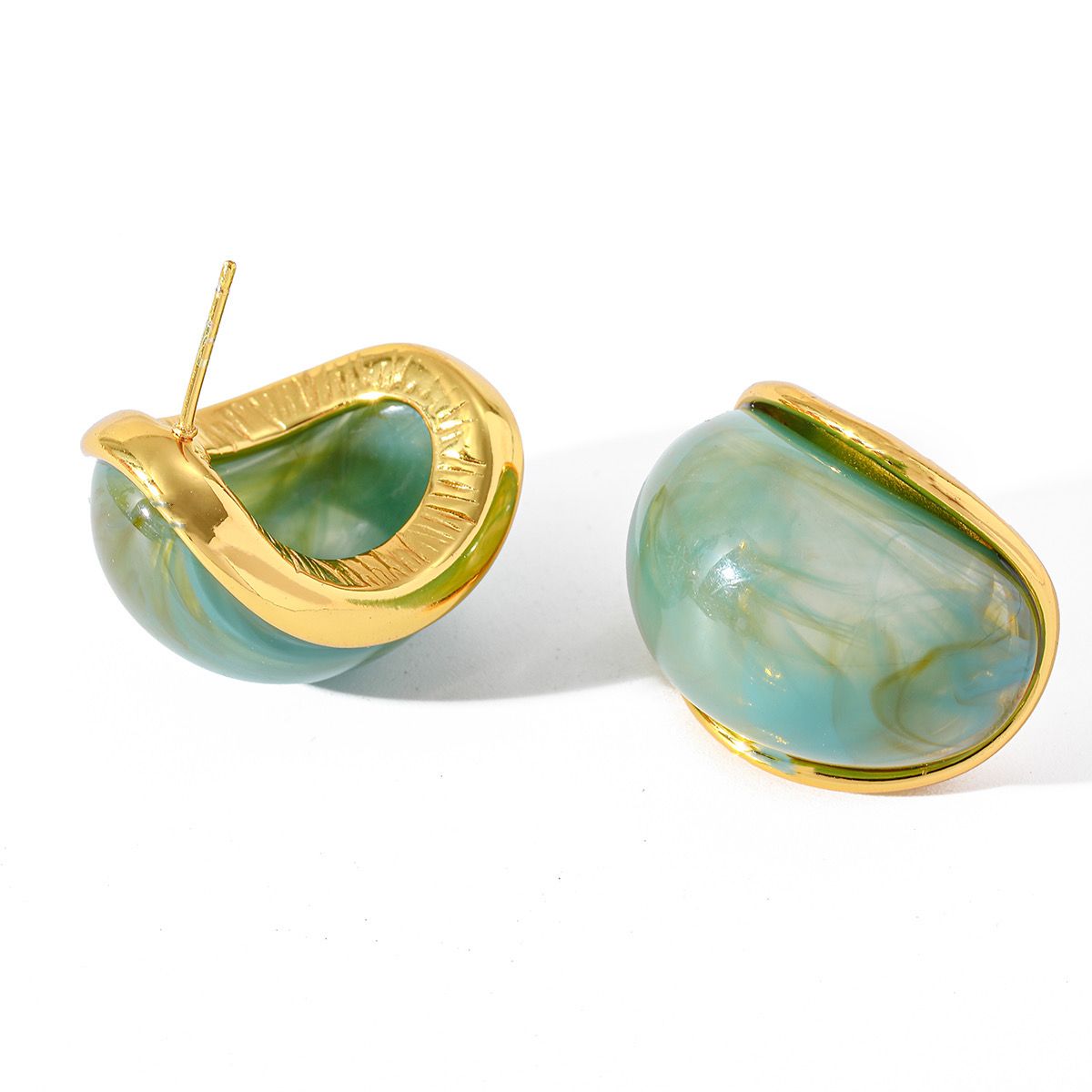 Gold earrings