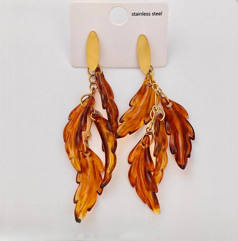 Gold earrings