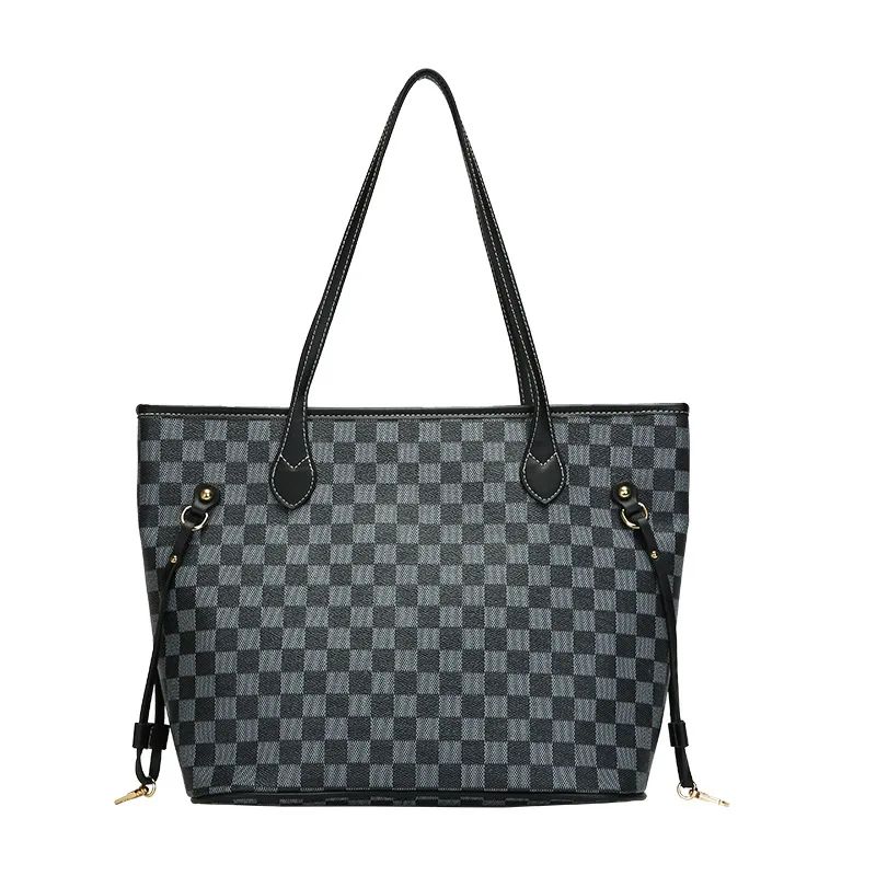 Neverfull grey tote bag