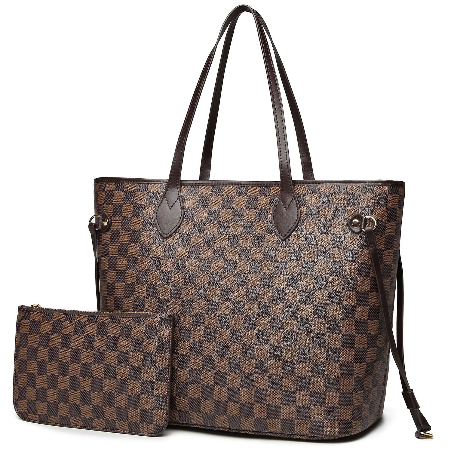 Neverfull brown tote bag With Pouch