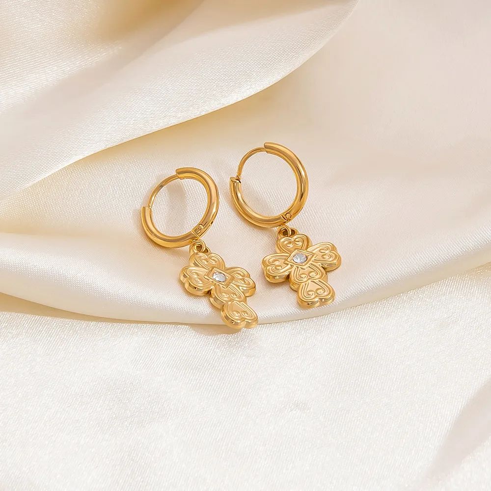 Gold earrings
