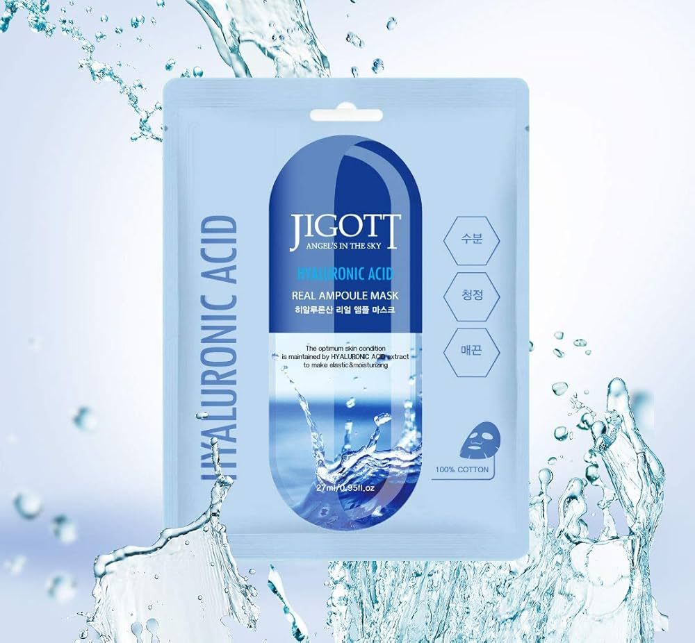 Hyaluronic Acid Real Ampoule Sheet Mask 27ml – Jigott