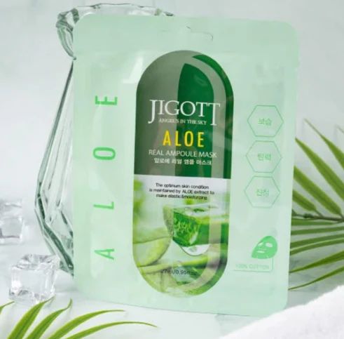 Aloe Vera Real Ampoule Sheet Mask 27ml – Jigott