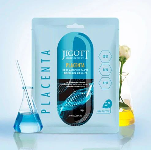 Placenta Real Ampoule Sheet Mask 27ml – Jigott