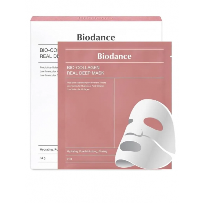 Biodance – Collagen Real Deep Mask 1 Box, 4 sheets x 34g
