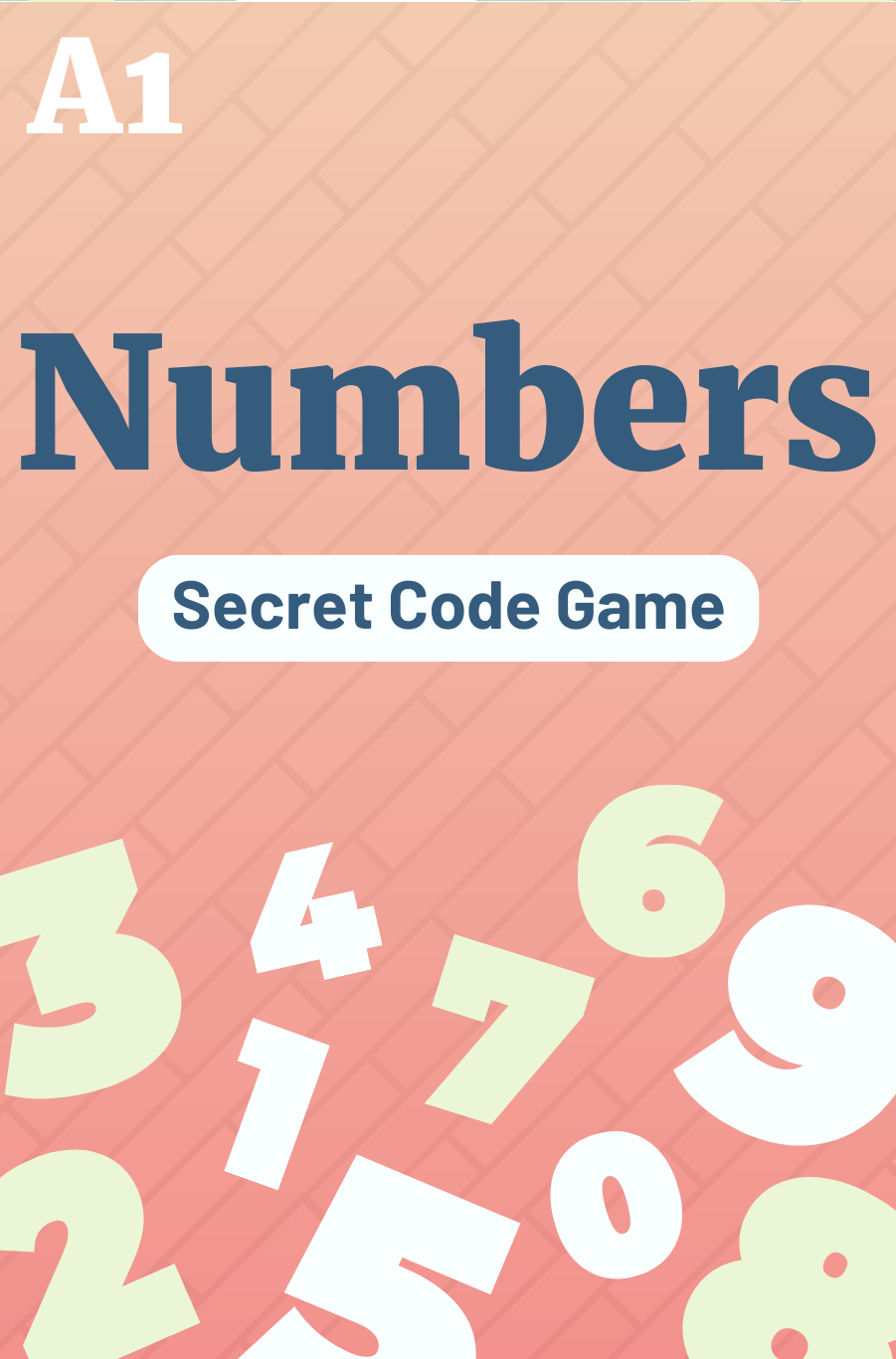 Secret Code Game: Numbers