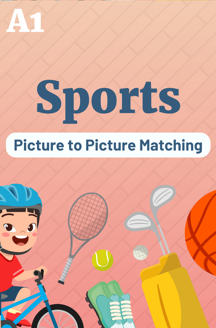 Picture to Picture Matching Game: Sports