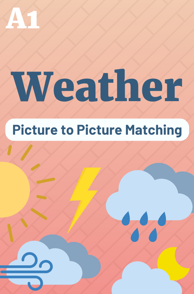 Picture to Picture Matching Game: Weather