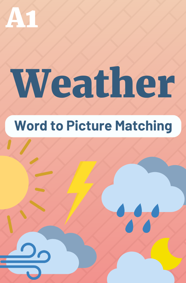Word to Picture Matching Game: Weather